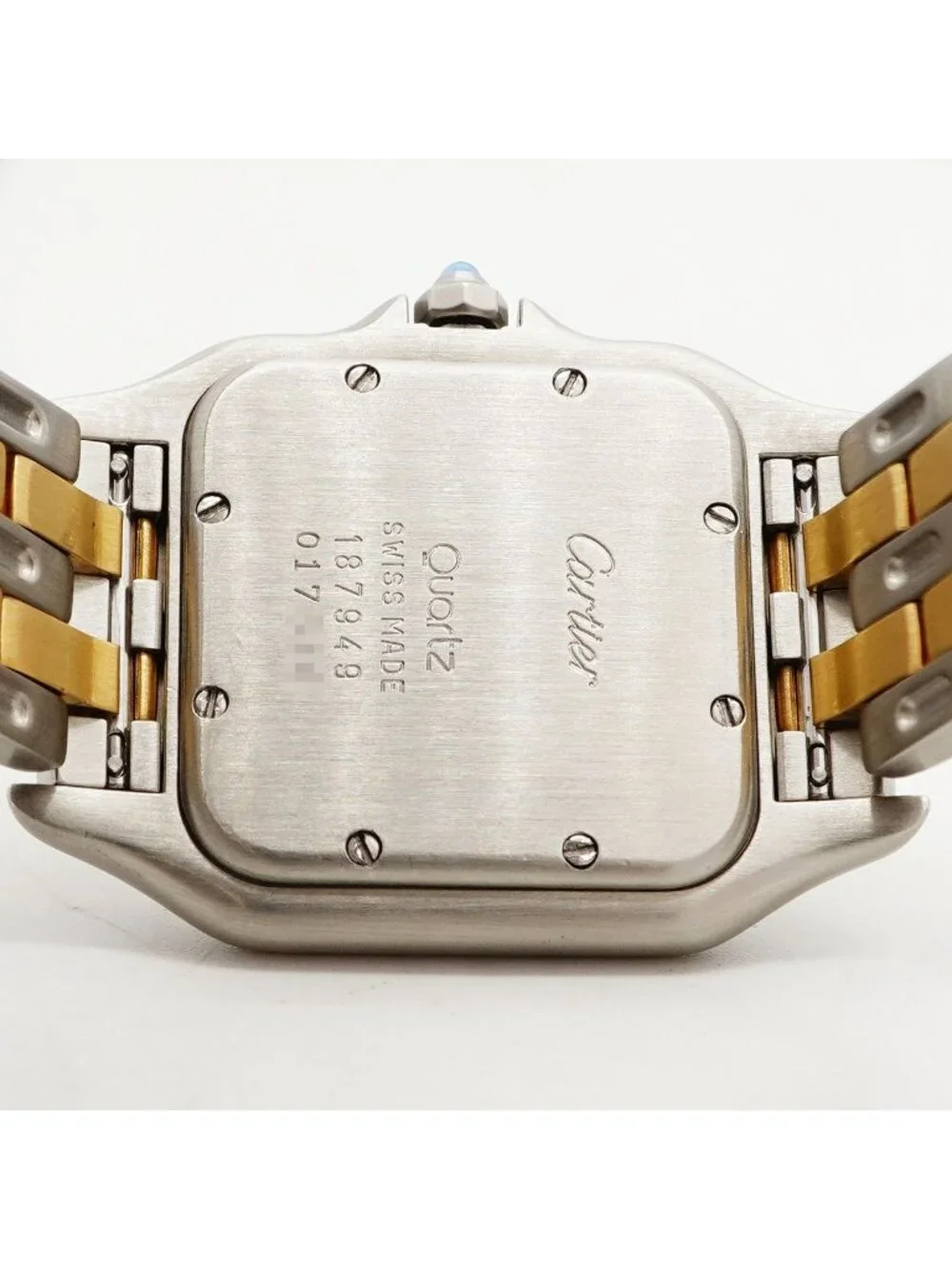 Cartier Panthere MM 2 Row Ivory Dial Watch